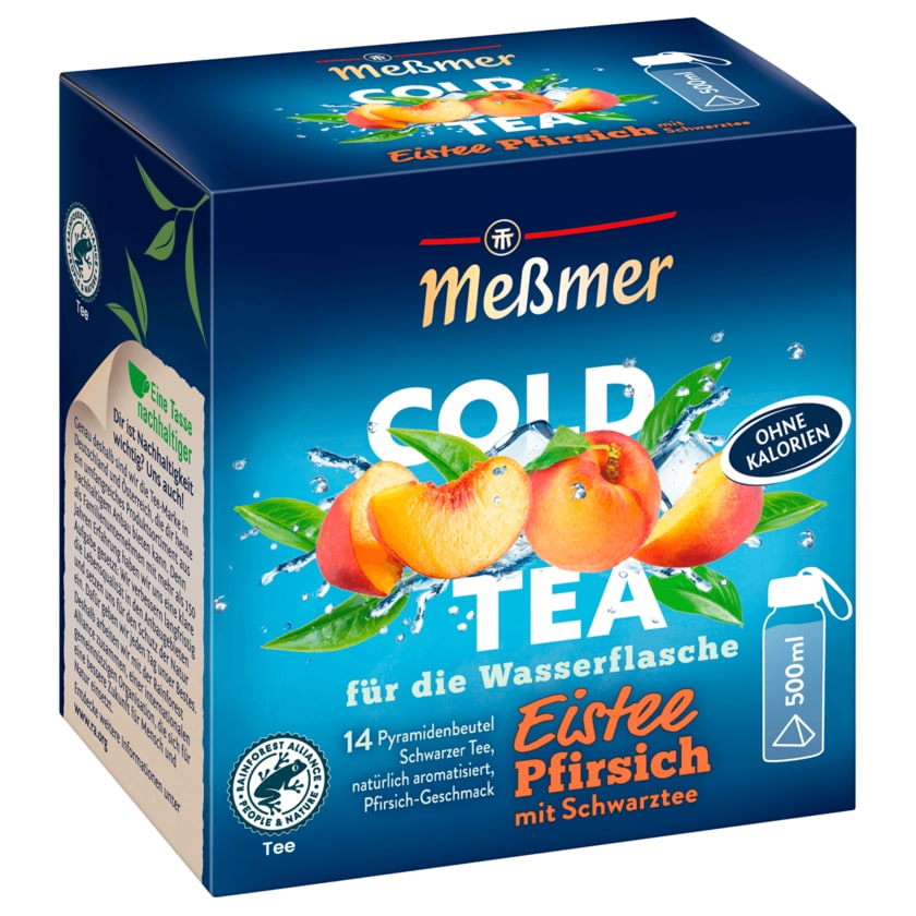 Meßmer Cold Tea Eistee Pfirsich 38,5g, 14 Beutel